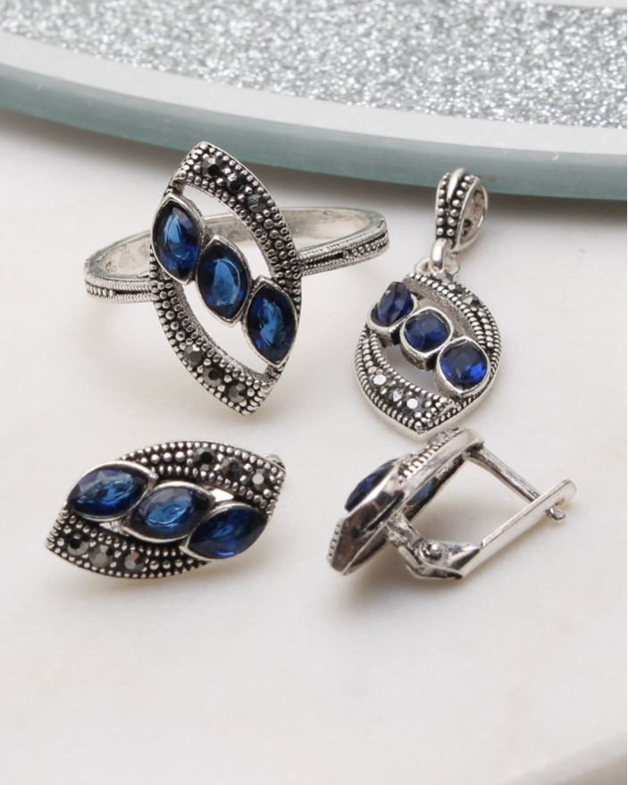 Set argint cu marcasite cod 3-51079, gr7.5