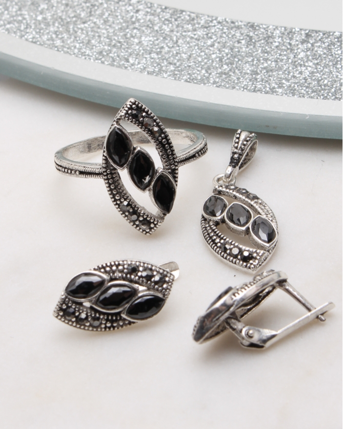 Set argint cu marcasite cod 3-51082, gr7.5
