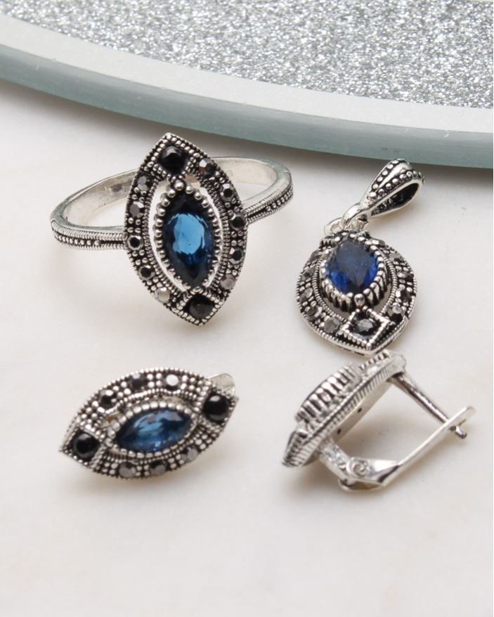 Set argint cu marcasite cod 3-51084, gr7.7