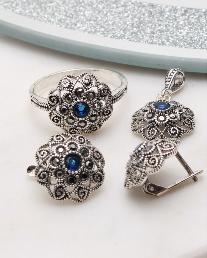 Set argint cu marcasite cod 3-51088, gr8.1