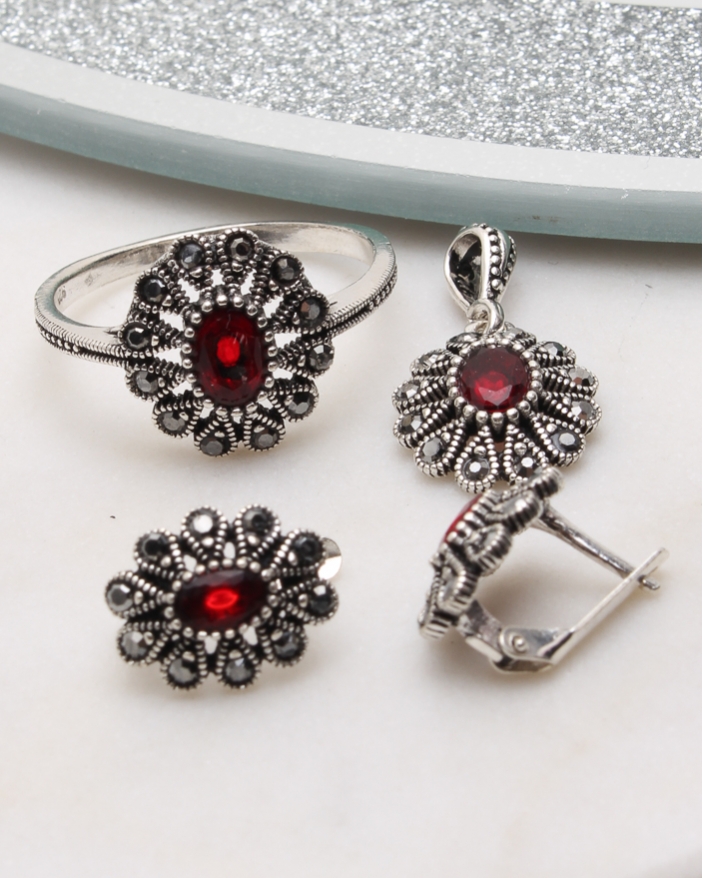 Set argint cu marcasite cod 3-51093, gr7