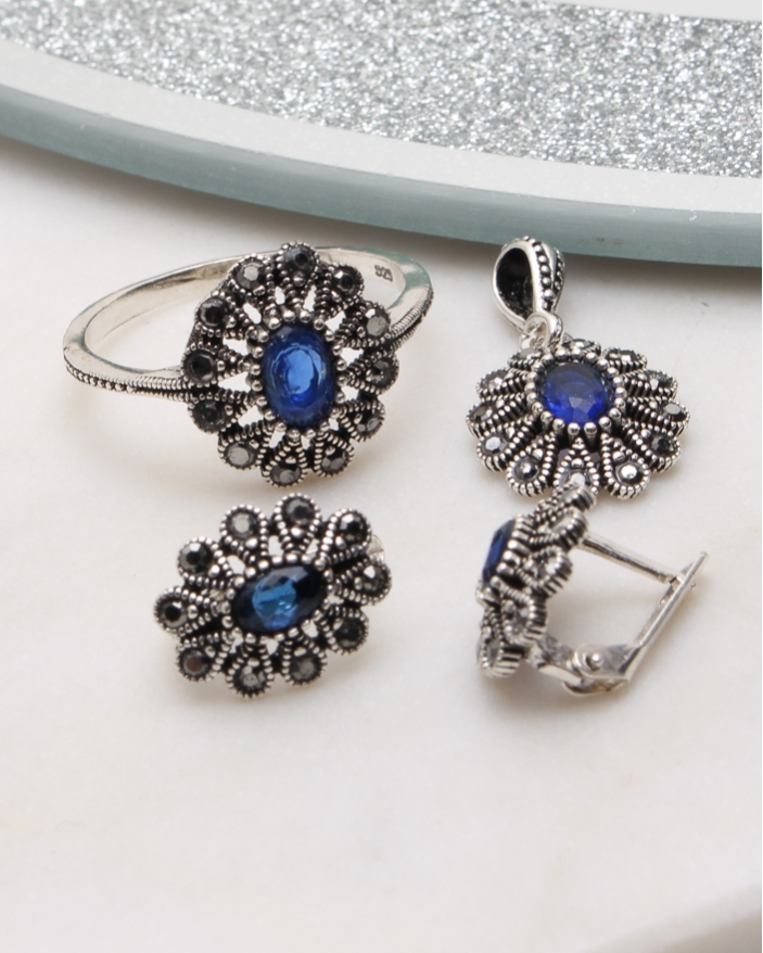 Set argint cu marcasite cod 3-51096, gr6.7