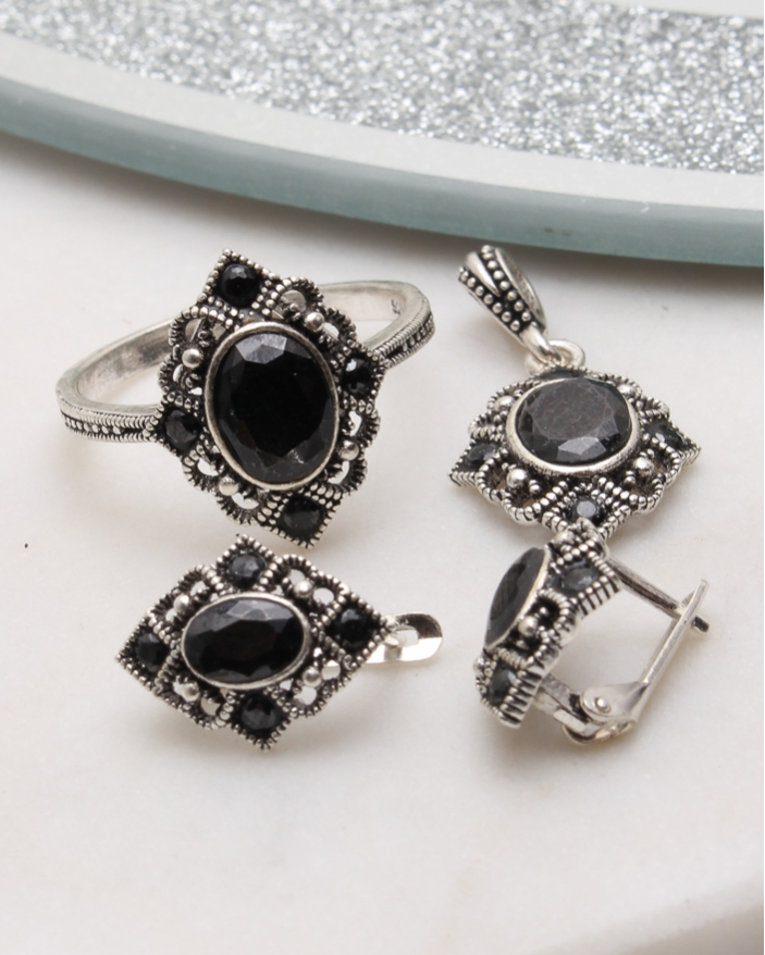 Set argint cu marcasite cod 3-51099, gr7.7