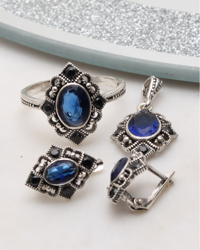 Set argint cu marcasite cod 3-51100, gr7.2