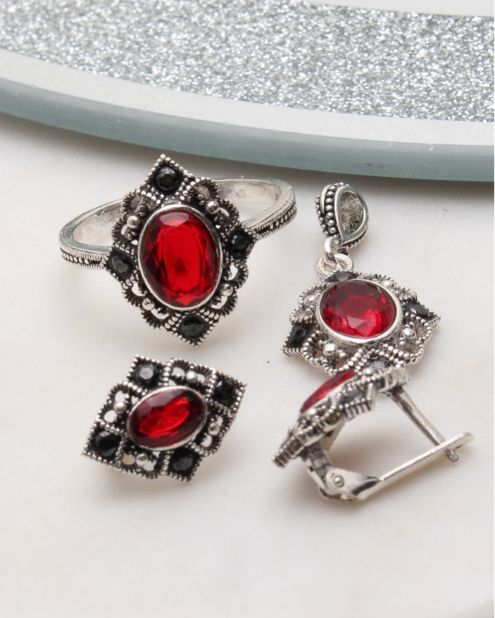 Set argint cu marcasite cod 3-51102, gr7.1