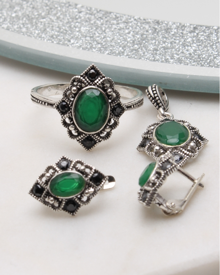 Set argint cu marcasite cod 3-51103, gr7.3
